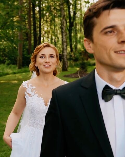 Ania i Michał w parku